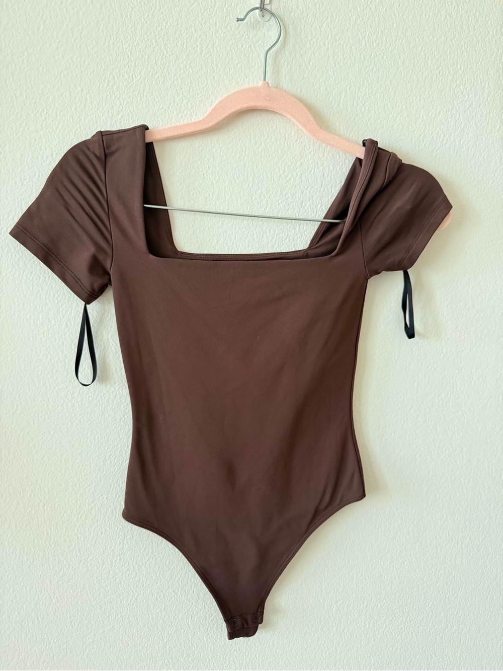 ARITZIA | Square Neck Brown Bodysuit